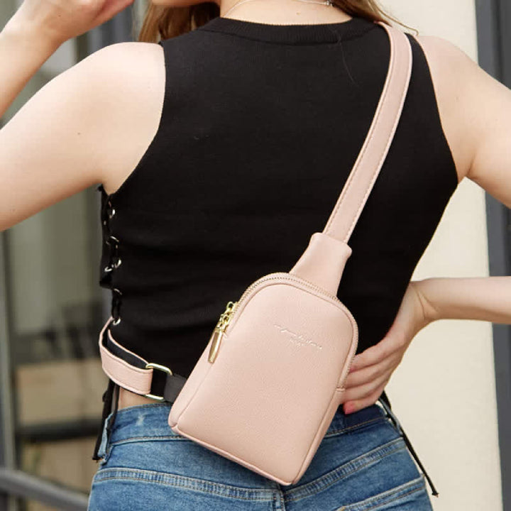 Kleine Umhängetasche, Schultertasche, Geldbörse, Brusttasche für Frauen und Mädchen
