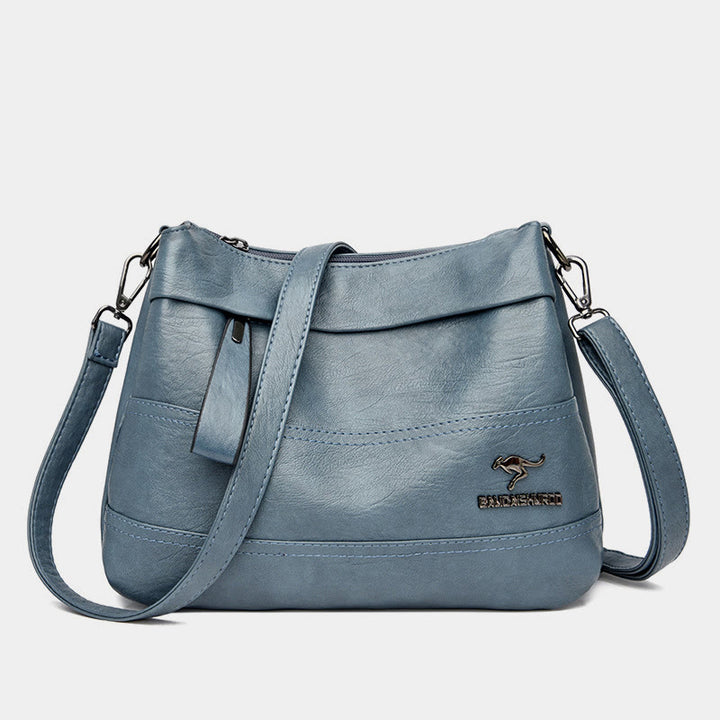 Umhängetasche für Damen, große Kapazität, Retro-Umhängetasche aus PU-Leder