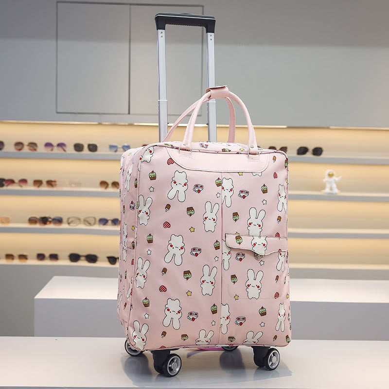 Damen Zugstange Reisetasche Großraumrucksack mit Rädern