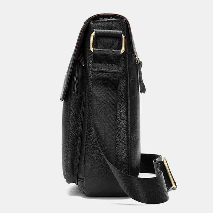Herren Umhängetasche Echtes Leder Kleine Messenger Bag Crossbody Bag