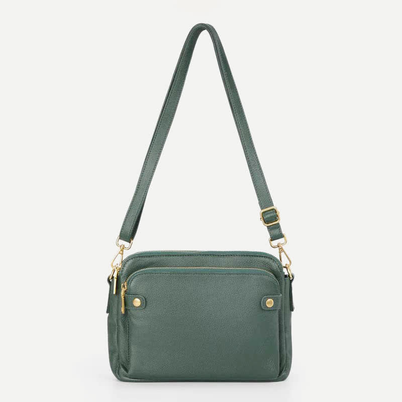 Weiche PU-Clutch mit mehreren Taschen, Vintage-Umhängetasche