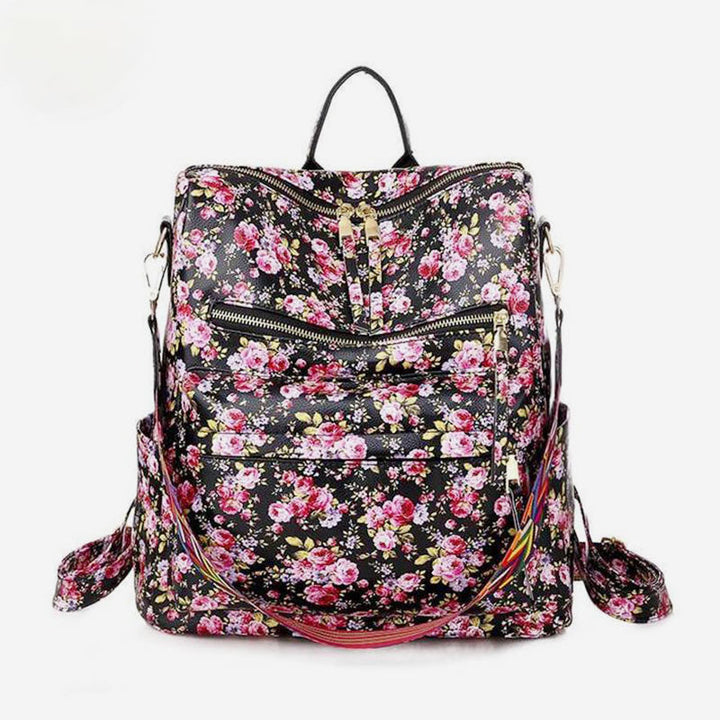 Großer Schulrucksack aus Leder