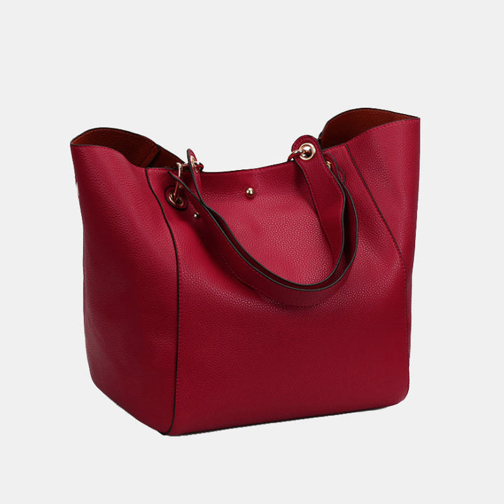Klassische Tragetasche für Damen, einfarbig, Set mit Pendlertaschen für Büro und die Arbeit