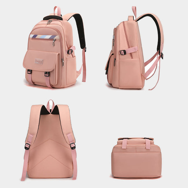 Rucksack für Damen, weicher, atmungsaktiver Stoff, lässige, wasserdichte Reisetasche