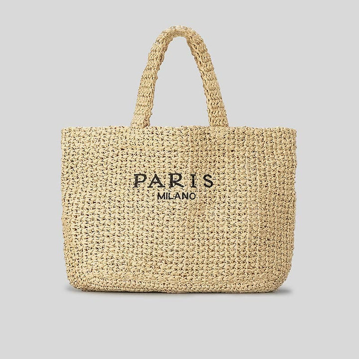 Strandtasche für Damen, Sommer, Strandparty, lässige Strohhandtasche