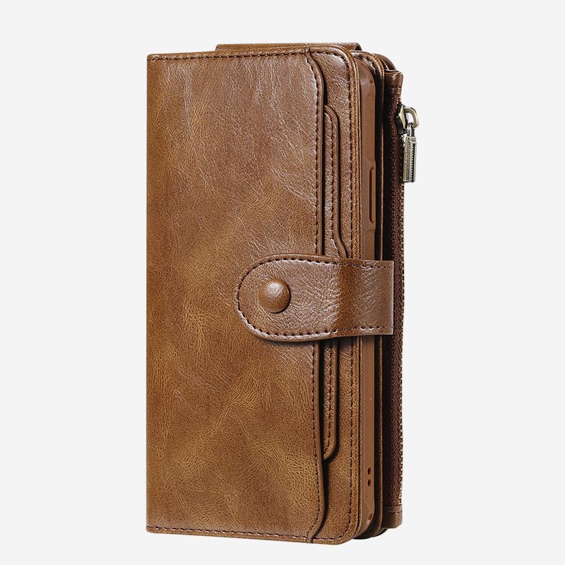 Abnehmbare magnetische Vintage-Brieftaschenhülle für das iPhone