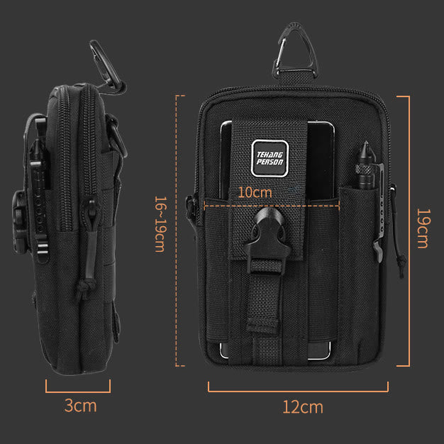 Taktische Hüfttasche mit Gürtelschlaufe, Handytasche für 7,5 Zoll Mobiltelefone mit Umhängegurt