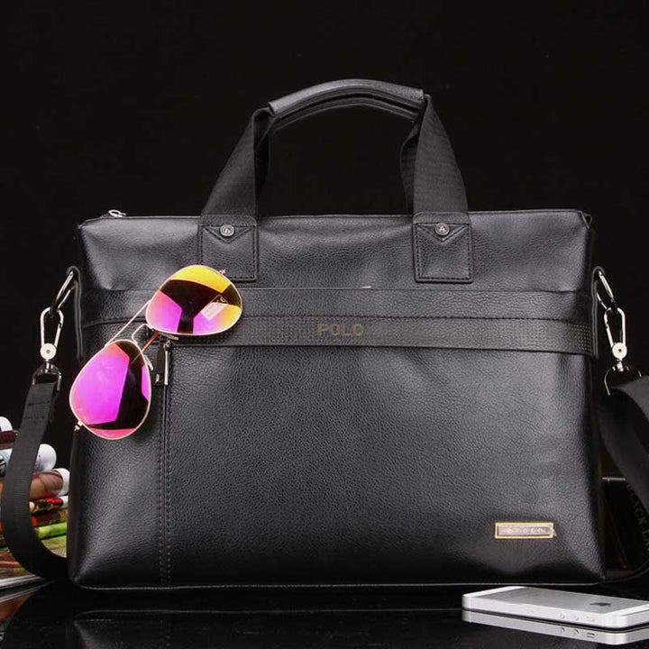 Herren Business Aktentasche Laptop Schultertasche Leder Messenger Bag