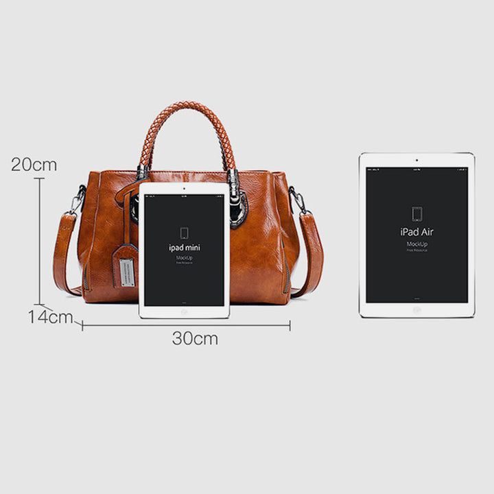 Klassische Retro-Handtasche mit mehreren Taschen 