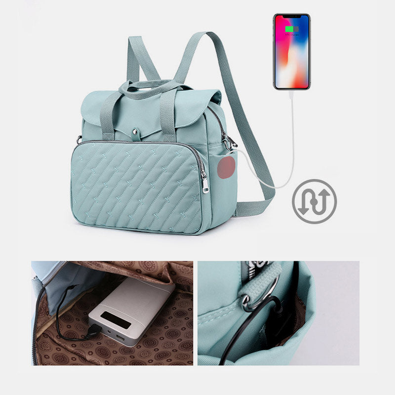 USB-Ladegerät Multi-Carry 13,3 Zoll Laptop Tasche Rucksack Umhängetasche