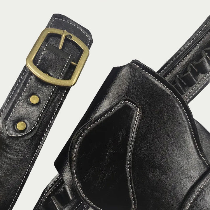 Punk-Mittelalter-Holster für Cosplay, verstellbarer Gürtel, Lederholster