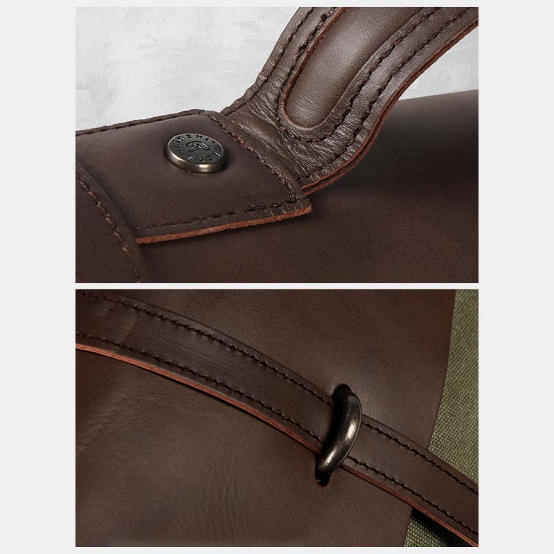 Umhängetasche für Herren, Canvas, lässig, Vintage, Dokumententasche