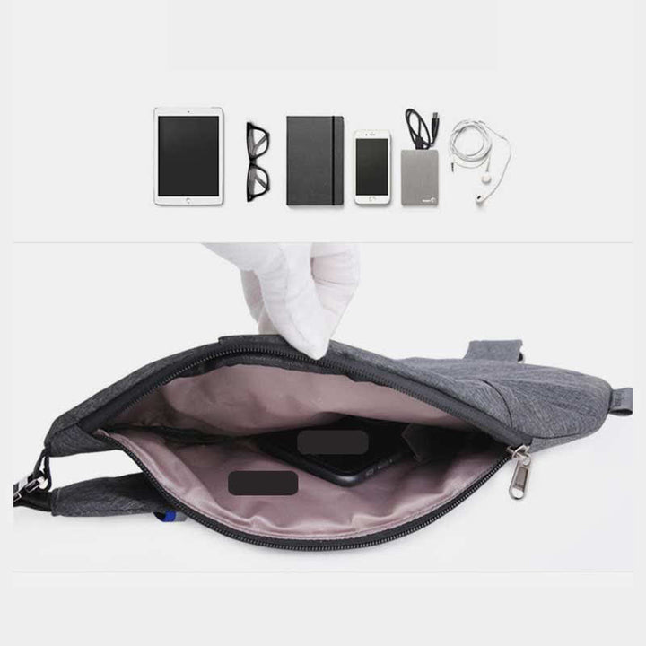 Leichte, langlebige Sling-Brusttasche, wasserdicht, kratzfest, Tagesrucksack, lässige Herren-Geldbörsen