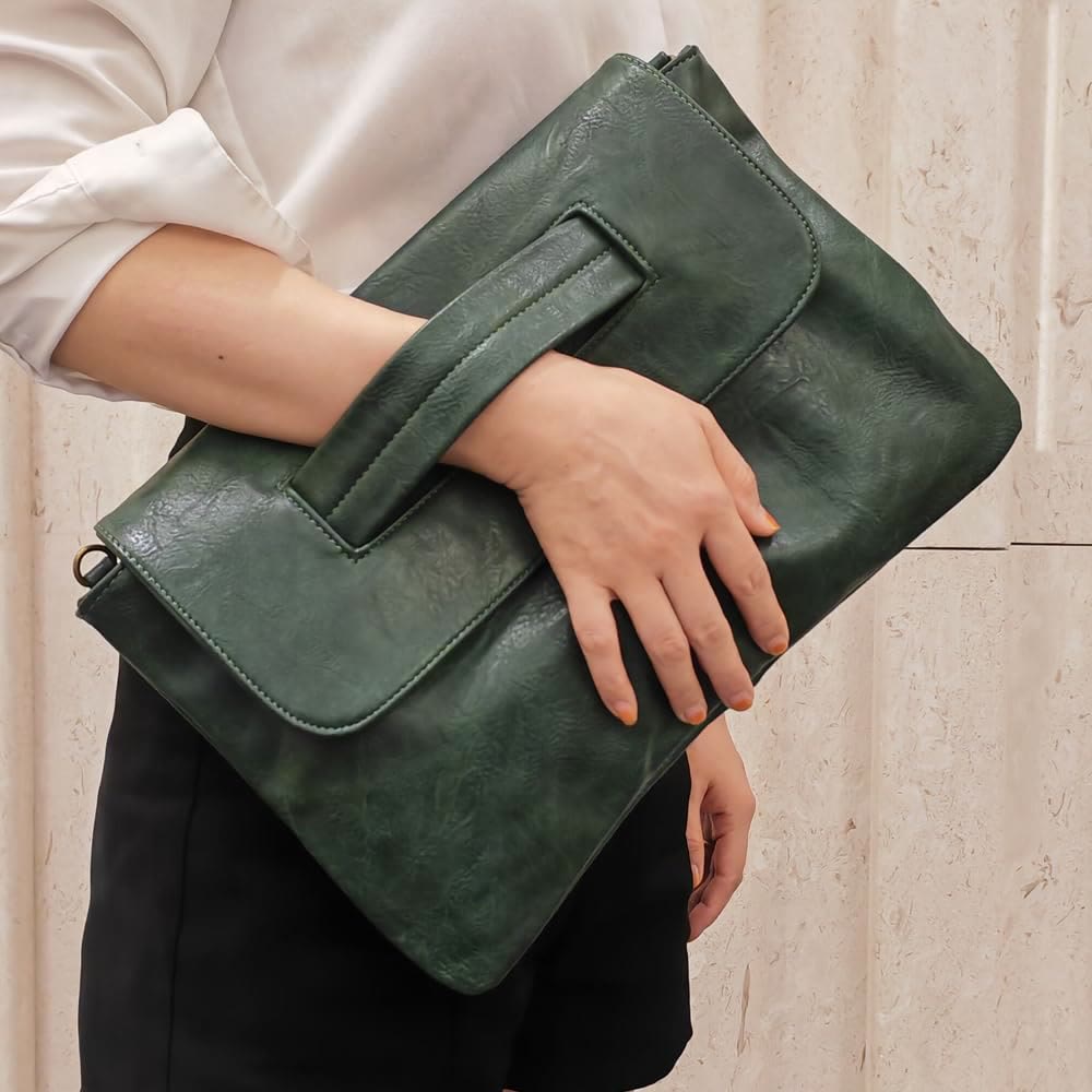 Umhängetasche aus veganem Leder für Damen, modische Handtasche mit Umhängegurt