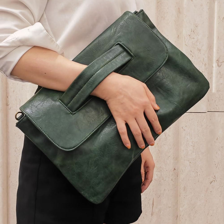 Umhängetasche aus veganem Leder für Damen, modische Handtasche mit Umhängegurt