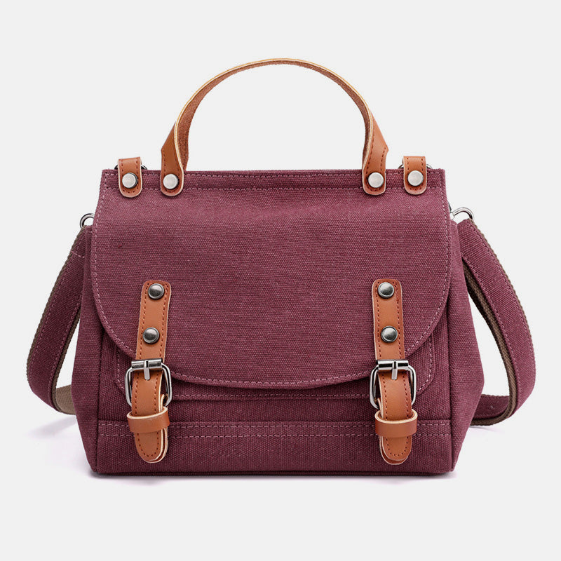 Canvas große Kapazität Vintage Umhängetasche Handtasche