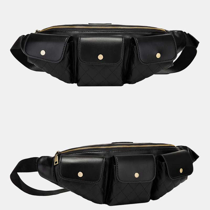Gürteltasche für Herren, Leder, lässige Umhängetasche für den Außenbereich