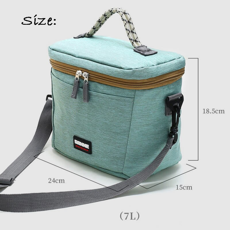 Kleine Kühltasche für Picknickarbeit, Oxford Crossbody Lunch Bag