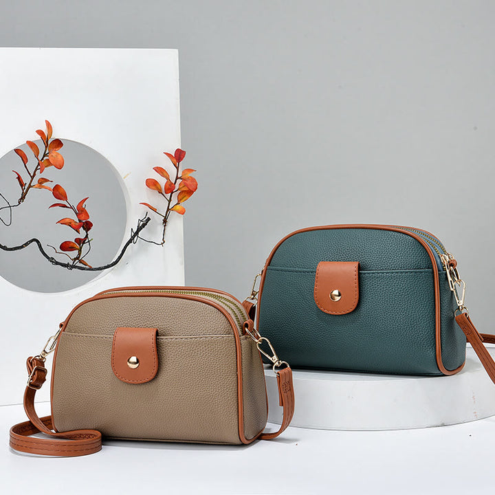Weiche Handytasche für Damen, elegante Umhängetasche mit abnehmbarem Riemen
