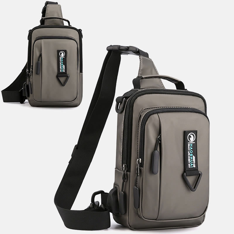 Praktische Crossbody Sling Bag für Männer, wasserdichte Reisetasche