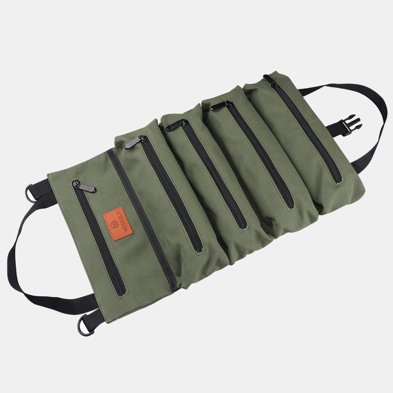 Werkzeug-Rolltasche-Organizer, robuste Werkzeug-Handtasche mit 5 Werkzeugtaschen