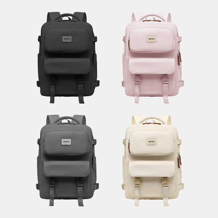 Rucksack für Damen, große Kapazität, minimalistischer Reise-Laptop-Tagesrucksack aus Nylon
