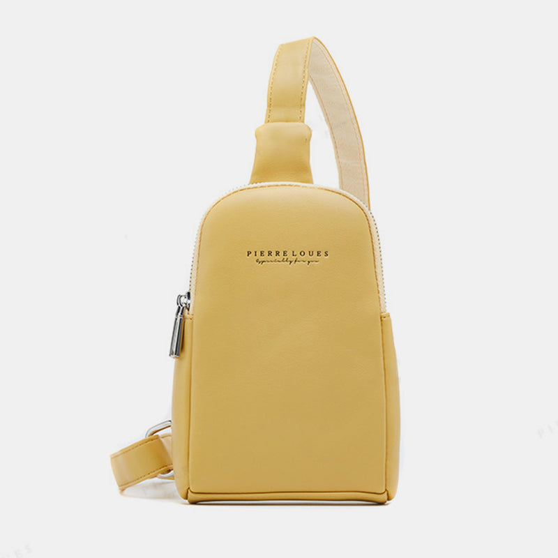 Leichte, lässige Schultertasche für Damen, kleiner Umhängerucksack aus PU-Leder