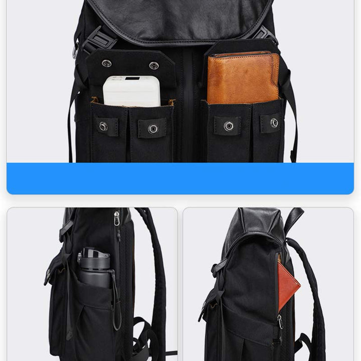 wasserdichter Business-Rucksack für Herren mit mehreren Taschen, geräumiger, geräumiger Laptop-Rucksack