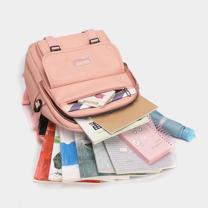 Rucksack für Damen, weicher, atmungsaktiver Stoff, lässige, wasserdichte Reisetasche