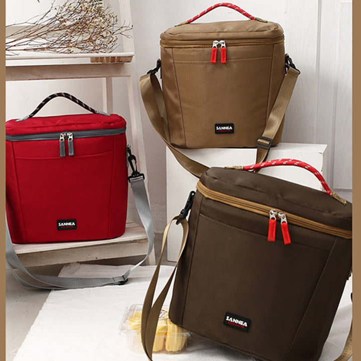 Kleine Kühltasche für Picknickarbeit, Oxford Crossbody Lunch Bag