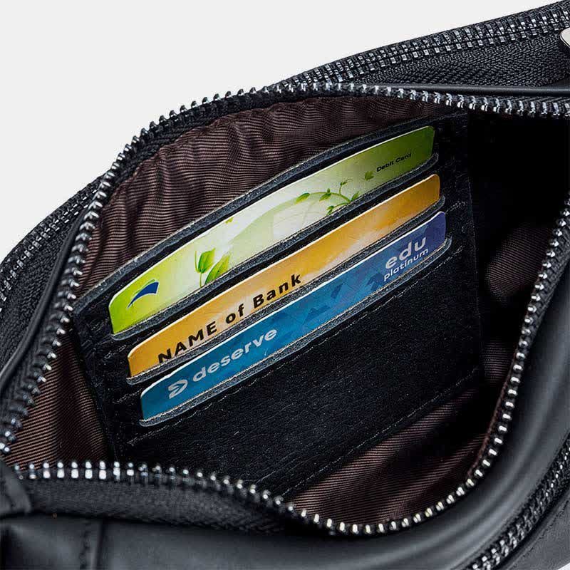 Kleine Schultertasche aus echtem Leder, Umhängetasche, Brusttasche