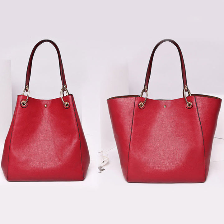 Klassische Tragetasche für Damen, einfarbig, Set mit Pendlertaschen für Büro und die Arbeit