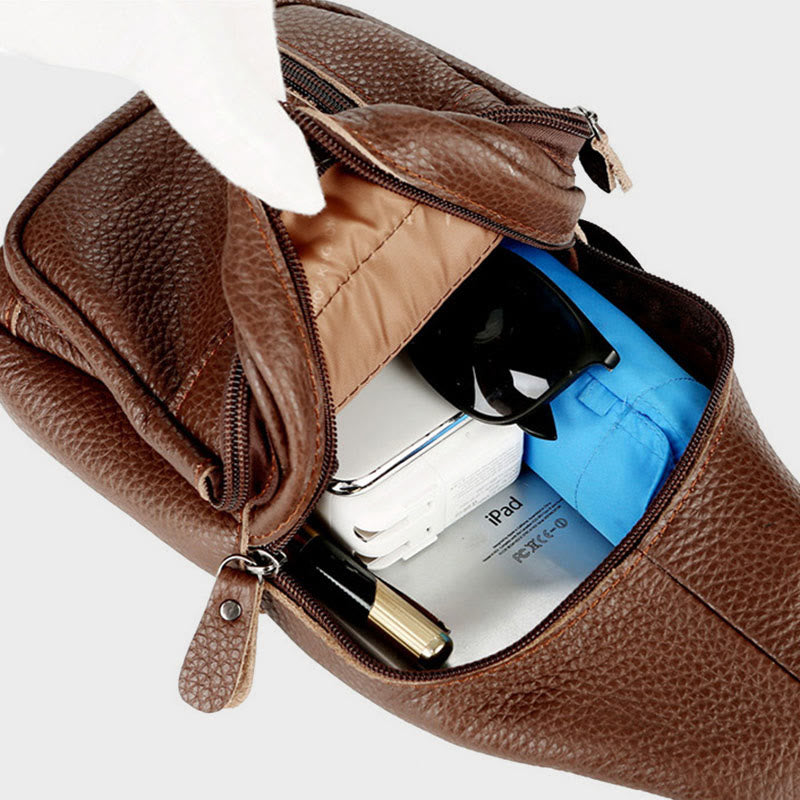 Schultertasche mit mehreren Taschen für Herrenausflüge, daher für den täglichen Gebrauch