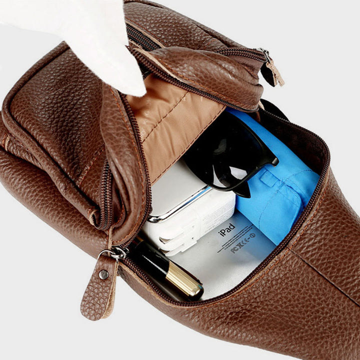 Schultertasche mit mehreren Taschen für Herrenausflüge, daher für den täglichen Gebrauch