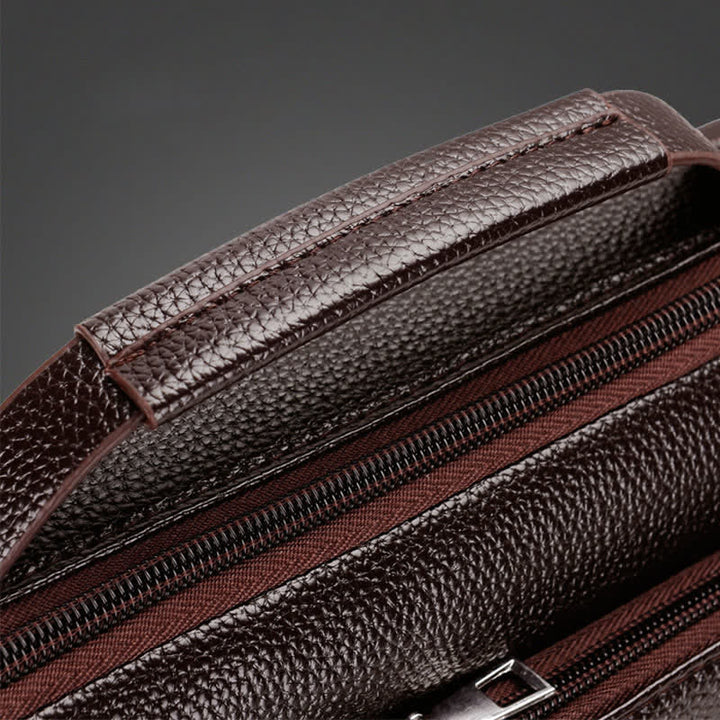 Retro Leder Satchel Messenger Bag für Männer Reise Umhängetasche