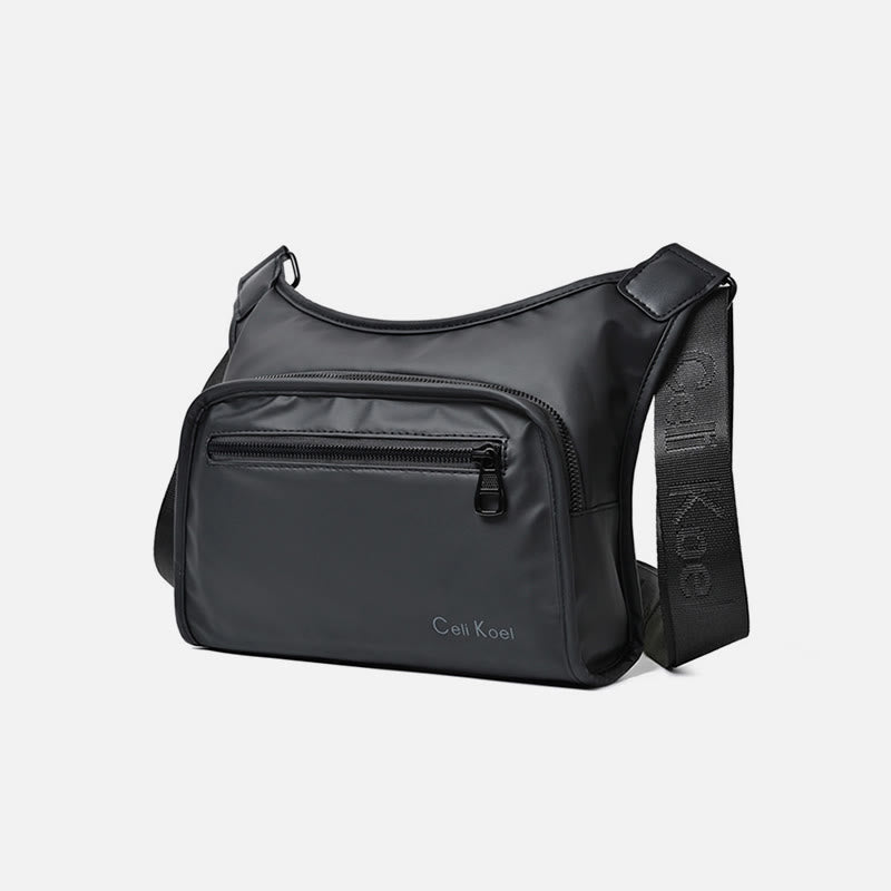 Einfache Messenger Bag mit breitem Riemen, leistungsstarke Umhängetasche für Herren