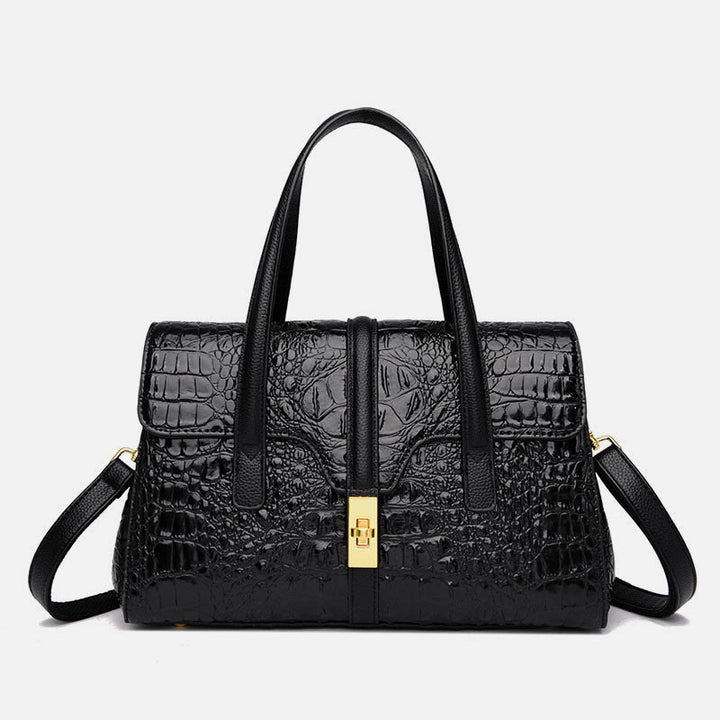 Handtaschen für Frauen Krokodilmuster Leder Crossbody Tragetasche
