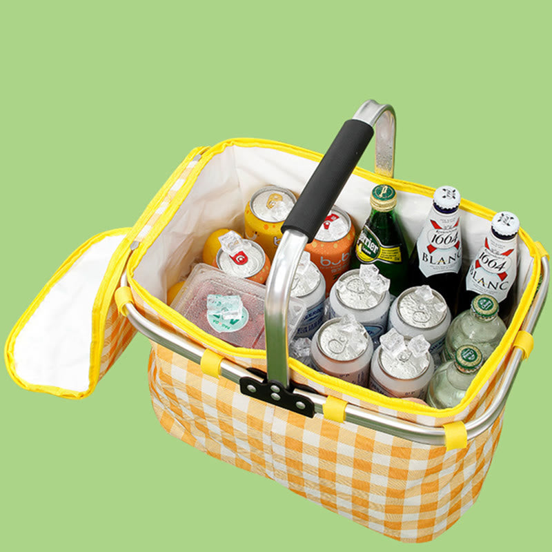 Kühltasche für Ausflüge, Reisen, Picknickkorb aus verdickter Aluminiumfolie