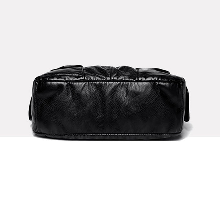 Klassische Tragetasche fürs Büro, leichte Schultertasche aus weichem Leder
