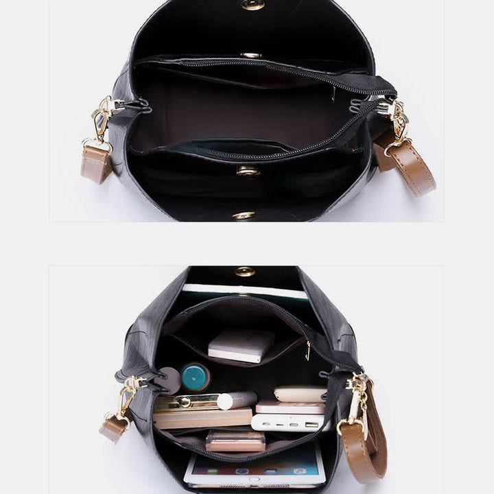Damen Leder Designer Handtasche Top Griff Satchel Damen Umhängetasche