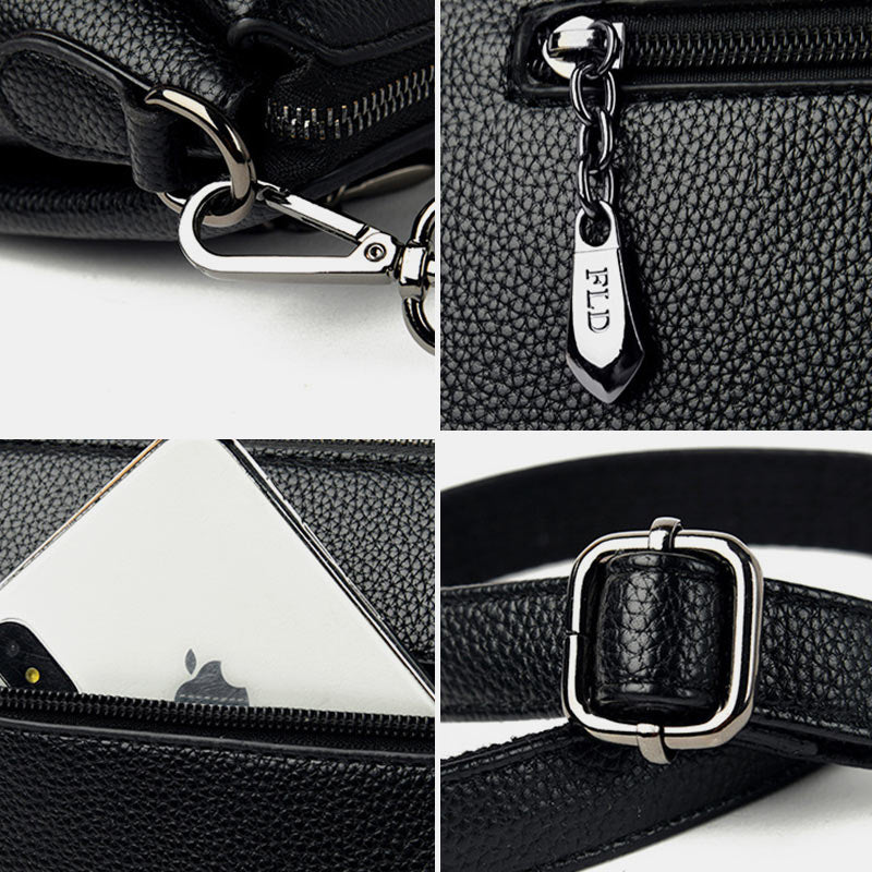 Elegante Umhängetasche mit großer Kapazität und Stickerei für den mobilen Einsatz