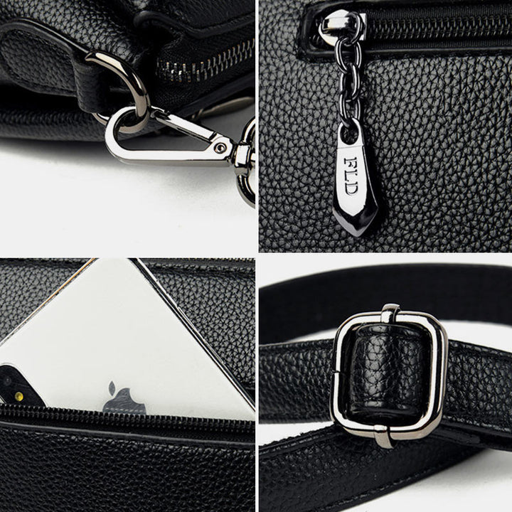 Elegante Umhängetasche mit großer Kapazität und Stickerei für den mobilen Einsatz