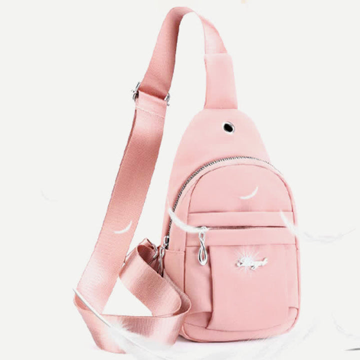 Leichter, wasserdichter Sling-Rucksack, Brusttasche, lässiger Reise-/Sport-Tagesrucksack