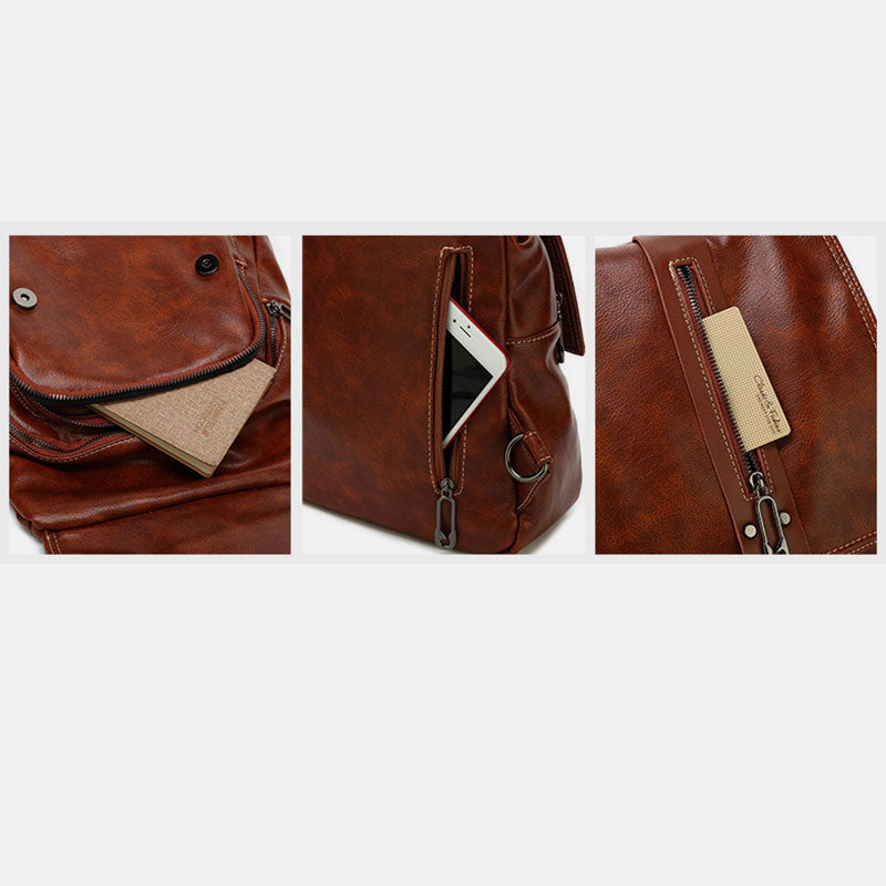 Damen Modischer Rucksack, Geldbörse, multifunktionales Design, Umhängetasche mit Schultergurt