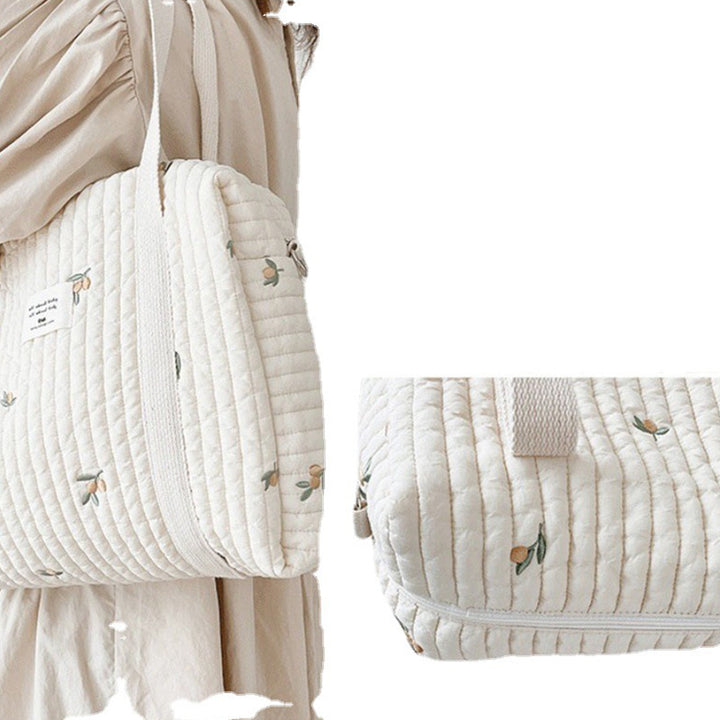 Große Kapazität Reine Baumwolle Mama Tasche Baby Wickeltasche für Babypflege