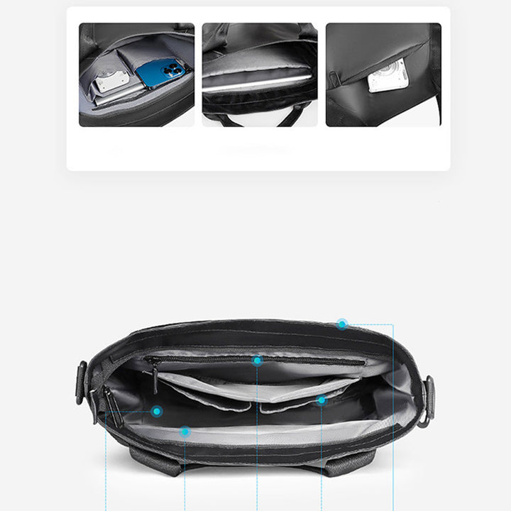 Leichte, lässige Umhängetasche für Herren, kleine Business-Handtasche, Aktentasche