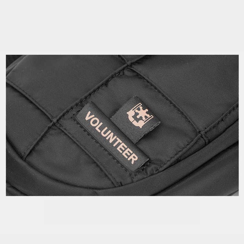 Outdoor-Sport-Sling-Brusttasche aus Segeltuch mit Doppelreißverschluss, für Reisen und Wandern