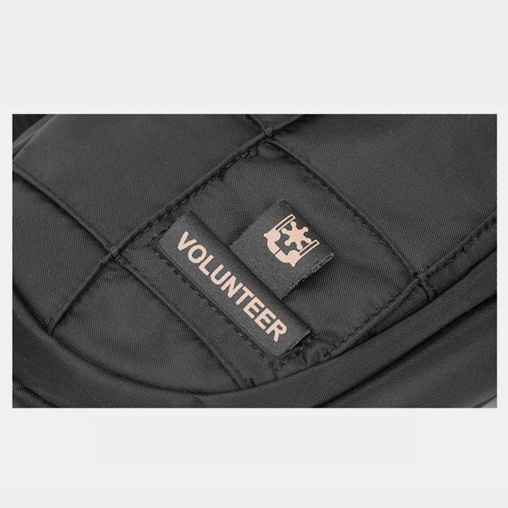Outdoor-Sport-Sling-Brusttasche aus Segeltuch mit Doppelreißverschluss, für Reisen und Wandern
