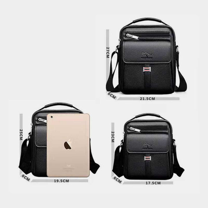Messenger Bag für Herren, leicht, wasserdicht, Reise-Umhängetasche mit Nieten
