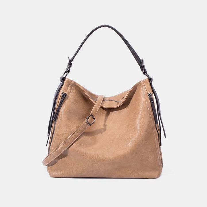 Retro-Handtasche für Damen, groß, Designer-Hobo-Tasche aus Leder